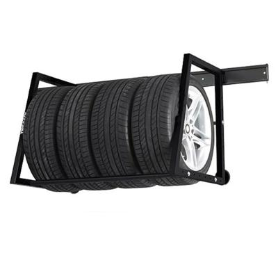 China Classic Custom Vehicle Repairing Iron Wall Hanging Stretching For Tire Storage for sale