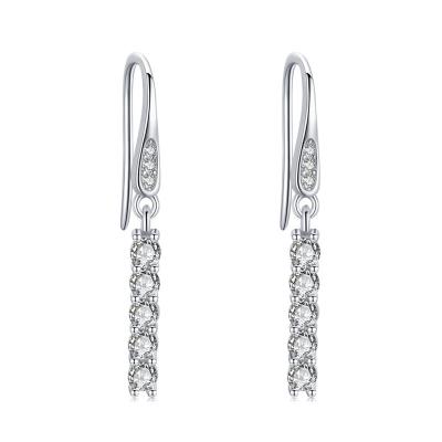 China Other Insti sterling silver net red e sense S925 simulation Diamond Earrings light luxury high temperament female Korean fashion version for sale