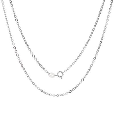 China CLASSIC Popular 925 Sterling Silver Necklace Chain Jewelry Rhodium Plated Diamond Cut Rope Chain 1.2mm 1.5mm 2mm 2.5mm for sale