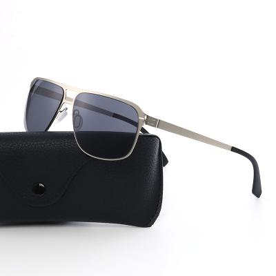 China Fashion Sunglasses Metal Round Famous Designer Sunglasses Brands Men's Sun Glass Stainless Steel Sunglasses for sale