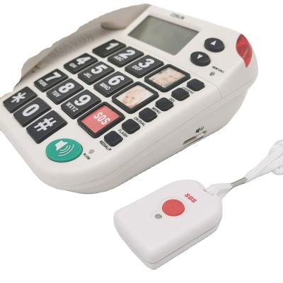 China CR600-3-Wide SOS Phone Button Cordless Phones for Elderly SOS Button Phone Elderly Mobile Phone with SOS Alarm Signal for Elderly for sale