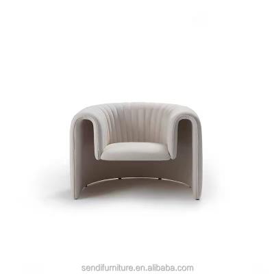 China Contemporary Pumpkim Lounge Chair U Shape Fiberglass Chair for sale