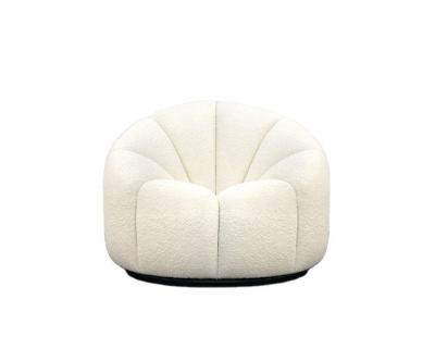 China White Sheep Wool Fabric Luxury Comfortable High Quality Chair for sale