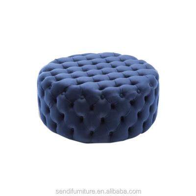 China Modern bespoke velvet stool pouf for sale