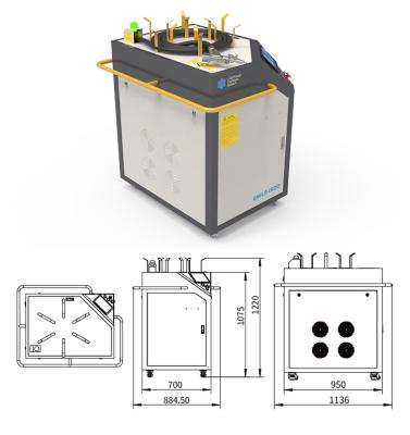 China Hot Selling Metal Cutting Weld Cleaning Easy to Use 3 in 1 Laser Weld Cleaning Cutter 1kw 1.5kw 2kw 3kw Laser Beam Welding Machine for Metal for sale