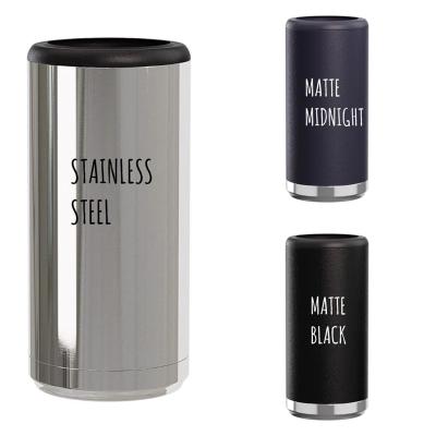 China 12oz Stainless Steel Double Wall Sublimation Box Viable Insulated Cooler Beer Bottle With Beer Opener for sale