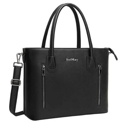 China Fashion 15.6 Inch Tote Bag /Briefcase with Multi-pocket Laptop Shoulder Bag, Large Computer Purse with Padded Pockets Perfect for Women for sale