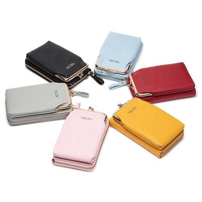 China Lady Small Crossbody Wallet Phone Bag For Women Mini Crossbody Cell Phone Purse for sale