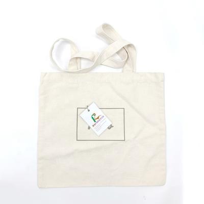 China 2022 New Style Cotton Canvas Tote Bag Recycled Eco Friendly Handled Tote Bag With Logo for sale