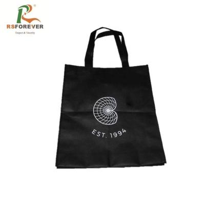 China Hot Selling Custom Non Woven Fabric Handled Logo Printing Reusable Eco Friendly Shopping Bag for sale