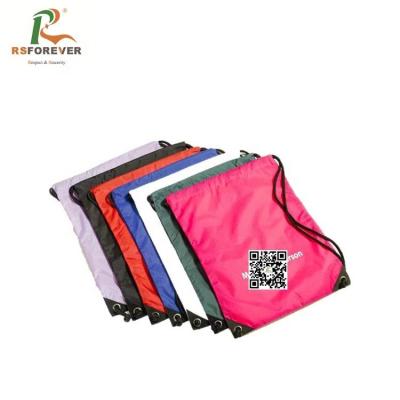 China 210D Polyester Folding Basketball Backpack , Polyester Nylon Drawstring Bag For Promotional Use for sale