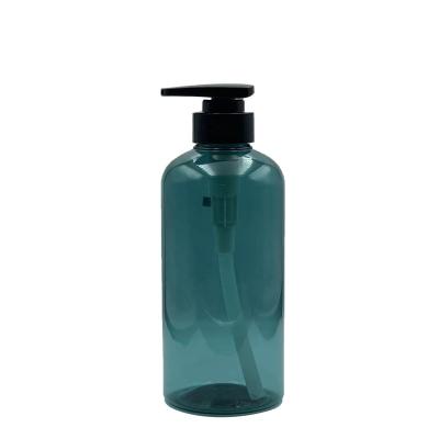 China 500ml PET Cosmetic Shampoo Bottle Hand Stock Empty Wash Bottle Cosmetic Packaging Plastic Bottles for sale