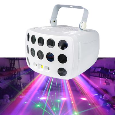 China White Warehouse Muilti-Functiion RGBW Stage Laser Disco Bar Strobe Lights With Remote for sale