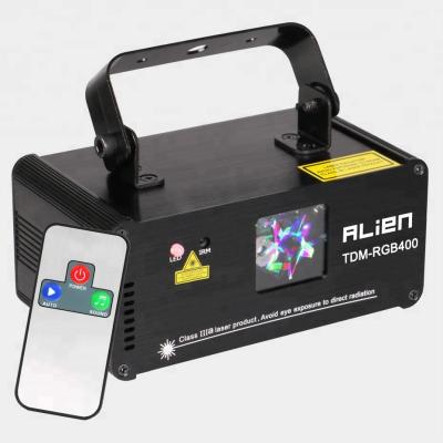 China 3D 400MW 3D RGB Full Color Disco Laser Projector for sale