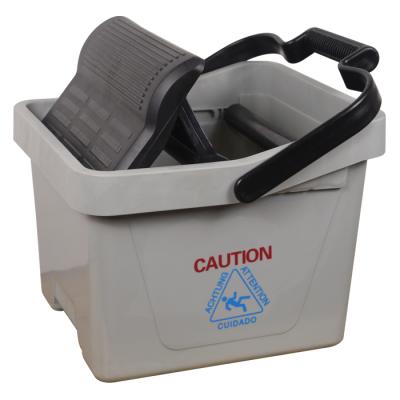 China Sustainable Plastic Mop Washing Bucket Pedal Foot Wringer Metal PP Spin Bucket for sale