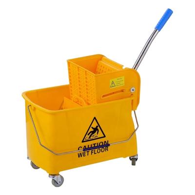 China 20L/24L Sustainable Wringer Bucket Cleaning Bucket Plastic Collapsible Cleaning Drilling Tools for sale