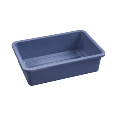 China Sustainable Square Plastic Storage Boxes And Bins Utility Cart Dish Box Bus Box for sale