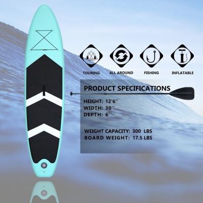 China In Stock Folding Water Sports Products Stand Up Paddle Board Inflatable Surfboard Paddle for sale