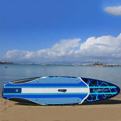 China Blue surfing water sports products RTS isup 10ft inflatable paddle board competition prize stand up paddle board with logo for sale