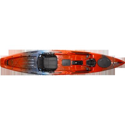 China Custom High Quality Rigid Inflatable Canoe Inflatable Boats Single Kayak Fishing Inflatable Rowing Boat for sale