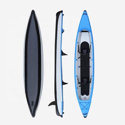 China Eco-friendly Portable Custom Foldable Inflatable Rowing Boats Fishing Kayak Inflatable Canoe Rigid PVC Inflatable Boat for sale