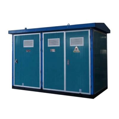 China Outdoor Power Distribution Transformer Compact Box Type Prefabricated Combination Substation Customized Size for sale