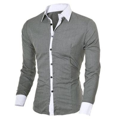 China Breathable Collar Design Men Shirt Casual Mens Long Sleeve Dress Shirt For Latest Style for sale