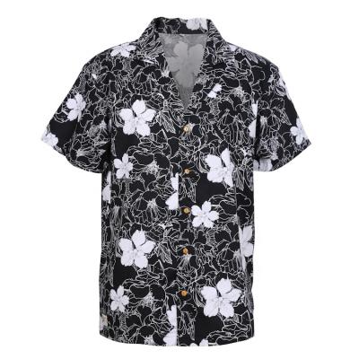 China Anti-pilling Covered Button Casual Sublimation Custom Printed Mens Clothing Shirt for sale