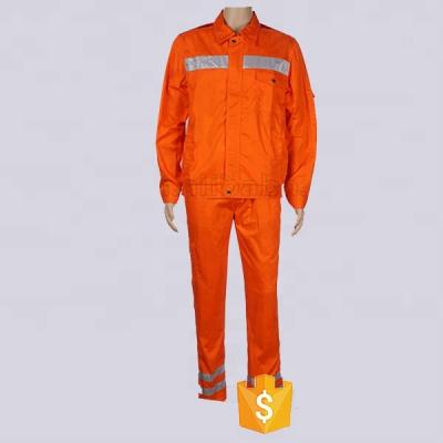 China Orange Water Proof Custom Wear Resistant Waterproof Safety Workwear Protective Suit Uniform For Cleaning for sale