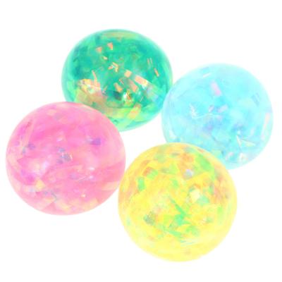 China Toy Stress Relief Balls Exercise Hand Pectin Glitter Soft Stress Ball for sale