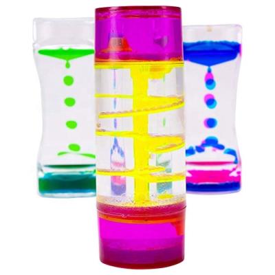 China Restless Motion Minimalist Liquid Bubbler Set/Sensory Toys Water Bubbler and Liquid Timer for Autistic Children for sale