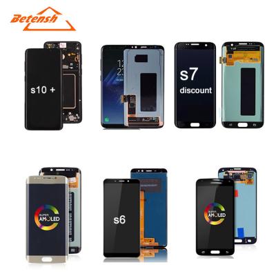 China Original lcd display for samsung galaxy s8 s9 s10 plus lcd display s6 s7 edge lcd with touch screen replacement s8 for sale