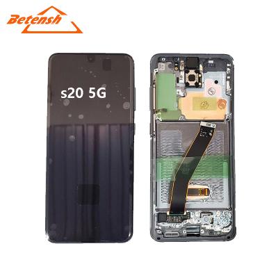 China S20 5g Mobile Phone LCDs For Samsung Galaxy S20 With Frame 2020 New Model S20 for sale