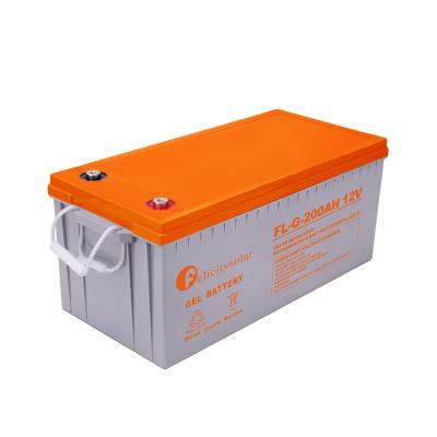 China Latest 12v 200ah cheap price home appliances gel acid lead battery long using life for sale