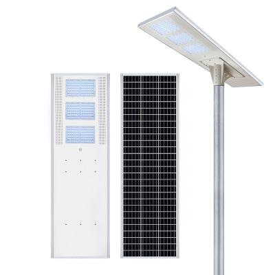 China Garden All In One Integrated Solar Led Street Light With Solar Pole 30W 40W 50W 60W 80W 100W 120W 12 Battery White I Outdoor for sale