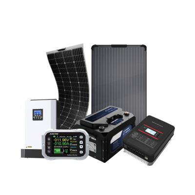 China Type C Solar Panels Best Selling Prices With Mppt Inverter Smart Paneles Solares Desun Energy Storage For Campervan Complete Solar Kits for sale