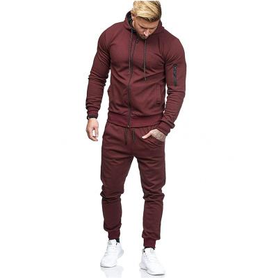 China Anti-wrinkle New Europe and the United States men's sports suit arm zipper decoration fitness loungewear for sale