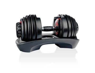 China Home Use 24kg52.5lb Dumbbell Set Adjustable Fitness Dumbbell With Bottom Home Fitness Equipment For Men And Women for sale