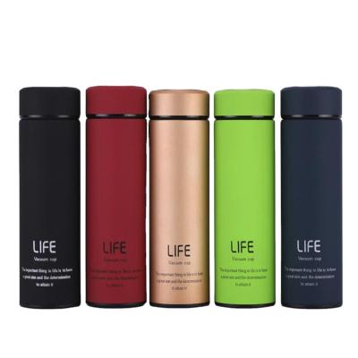 China PORTABLE Soft Touch Wall Double Cup Water Bottle 304 Life Stainless Steel Vacuum Flask Rubber Coated Straight Thermos Bottle for sale