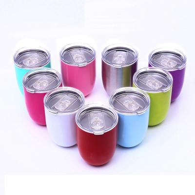 China New Business Amazon 12oz Egg Wine Cups Tumbler Stainless Steel Hot Selling Solid Egg Tumbler for sale