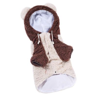 China Viable Direct Selling Cute Winter Brushy Factory Dog Hoodie Funny Pet Clothes for sale