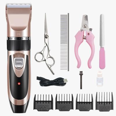 China Cordless Professional Hair Remover Electric Hair Trimmer Viable Pet Grooming High Power Hair Remover Kit for Dogs for sale