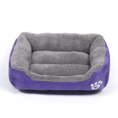 China All Weather Warm Dual Use Travel Travel Double Sided Universal Plush Pet Bed Dogs Nest Cushion Dog Sofa Bed for sale