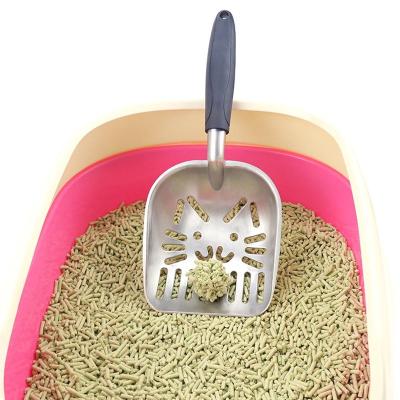 China Portable Cavity Stored Metal Cat Litter Shovel Pet Sand Shit Sifter Scoop For Dog Food Cat Sand Spoons Cleaning Tool Waste Accessories for sale