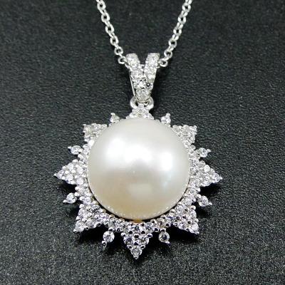 China Luxury Simple Freshwater Light Pearl Necklace Simple And Soft Luxury 925 Sterling Silver Pearl Necklace Natural Pearl for sale