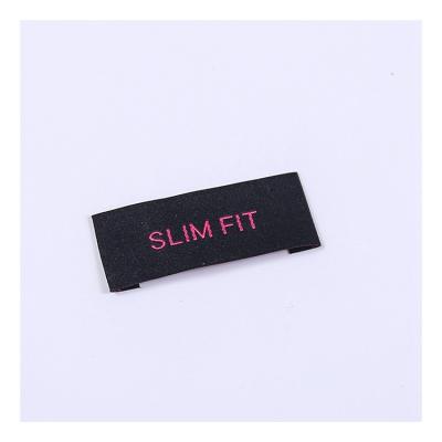 China Good Quality Sustainable Exported Luxury Woven Labels With Logo , Woven T Shirt Labels Custom for sale