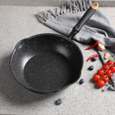 China Amercook European and American Marble Pan Frying Kitchen Warehouses Aluminum Stone Ceramic Stove Stocked for sale