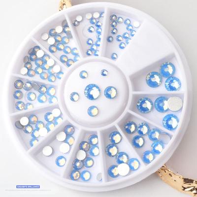 China Nail Art DIY Rhinestones Decorations 3d Designs Stones New Charms Crystal Nail Art Stone Flatback Fix Not Hot Mixed Sizes 1440pcs for sale