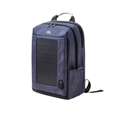 China Solar Panel Solar Panel Backpack with Removable Solar Charger, Business Laptop Backpacks with USB Charger Custom Logo for sale