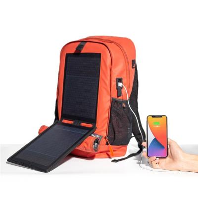 China Wholesale OEM Solar Panel Smart Laptop Backpack Bag With 20W Solar Panel Charger for sale